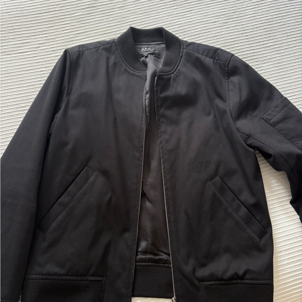 A.P.C. Classic Black Bomber Jacket